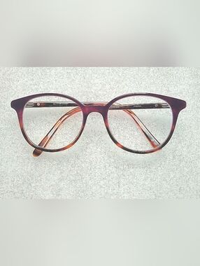 Wittnauer Harper Round Violet Plastic Full Rim Eyeglasses 49-17-135  Frames Only